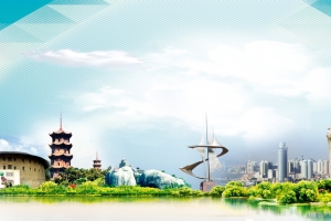 泉州风景旅游广告海报背景素材