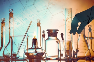 简约化学研究平面广告