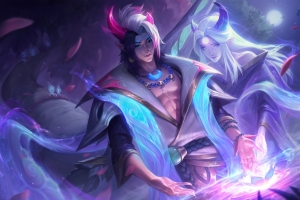 lol英雄联盟残月之肃 灵魂莲华明昼 厄斐琉斯8k高清壁纸