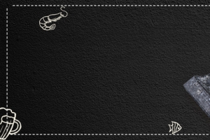 日本刺身简约几何手绘黑色banner