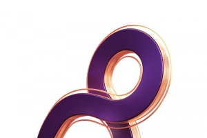 C4D立体，金属数字