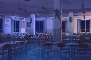 教室课桌椅子宽阔