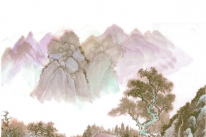 中式风格水墨画背景