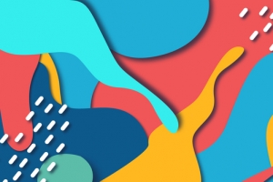 时尚波普风格背景几何扁平banner