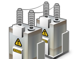 电力变压器图标高清PNG透明免扣设计素材免费下载