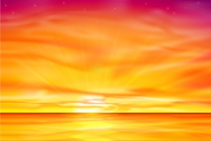 夕阳背景
