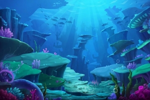 海底世界卡通插画