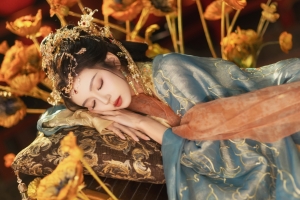 何瑞贤 古风佳人睡美人4K壁纸 3840x2400