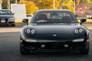  mazda rx 7 mazda 汽车 黑色 大灯 4k壁纸 3840x2160
