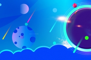 99促销几何渐变蓝色banner