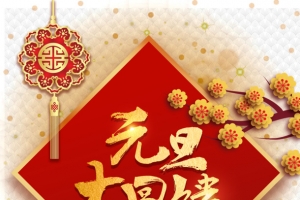 元旦梅花中国结礼物盒