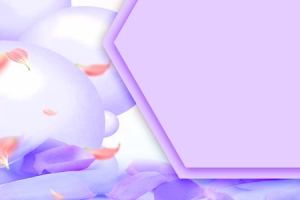 紫色炫酷扁平几何背景banner