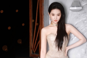 刘亦菲抹胸长裙 高清美女 4K电脑壁纸 3840x2400