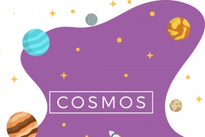 创意插画宇宙星空彩绘位图图形矢