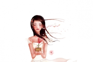 卡通美女