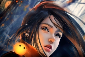 幻想女孩 小精灵 绘画 4k壁纸