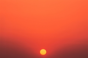 夕阳天空云彩大海