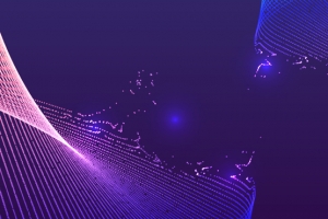 唯美创意梦幻曲线banner海报
