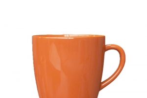高清橙色马克杯PNG透明免扣设计素材免费下载