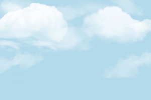 手绘线描剪影城市建筑背景