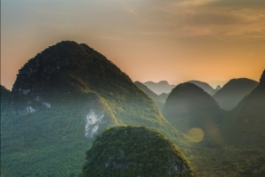 桂林阳朔晚霞5120x1440风景壁纸