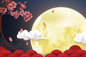 中秋节花好月圆展板