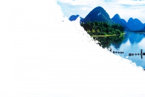 简洁桂林旅游海报