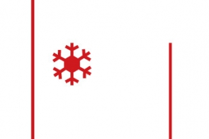 矢量圣诞雪花礼物盒