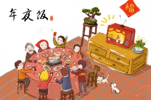 年夜饭素材图