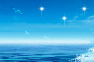 蓝色大气扬帆远航背景