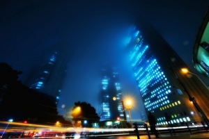 灯火辉煌都市海报背景