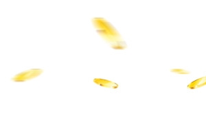 唯美精美漂浮金币高清PNG透明设计素材免费下载