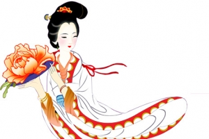 古代人物造型立绘背景矢量素材