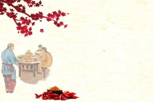浅色古风简约食品火锅文化电商banner