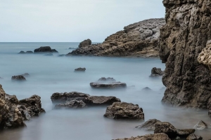 岩石 石头 地平线 海岸 4k壁纸 3840x2160