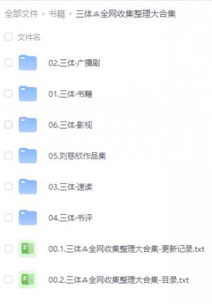 三体资源大搜罗，全网整理精选合集，一站式满足你的三体迷需求！