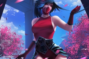 lol阿卡丽绯红 英雄联盟4k壁纸3840x2160