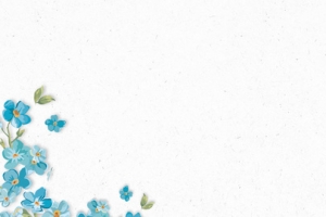 蓝色教师节花朵电商banner