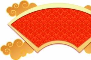 祥云标题古典框