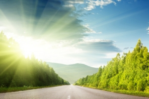 公路蓝天太阳主图背景