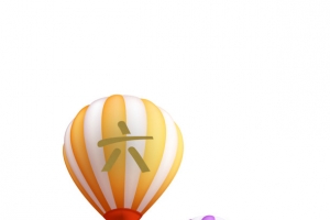 六一儿童节热气球