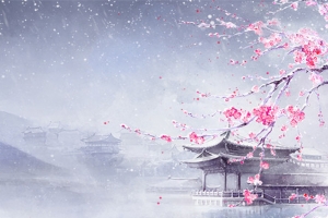 文艺清新古风背景