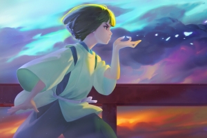 千与千寻 白龙同人 4k动漫壁纸 3840x2160