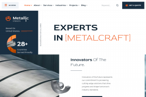 最新html5机械推广网站网页制作