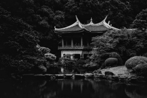 宝塔 树木 池塘 自然 日本 4k壁纸 3840x2160