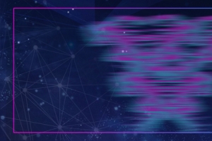 抖音蓝紫故障风格科技淘宝电商banner