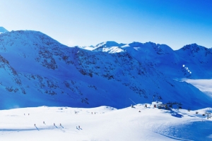 雪山冰川背景