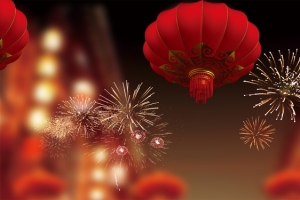 灯会狂欢海报背景