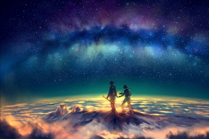 银河行走Walking On Galaxy 4k壁纸