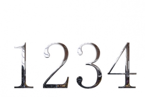 字体质感数字